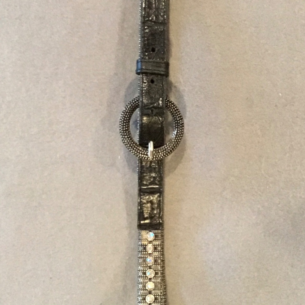 Black Rhinestone Belt